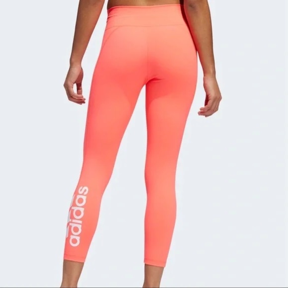 Adidas Aeroready Neon Capri Leggings - Picture 3 of 9
